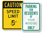 All Semi-Custom Traffic Sign Templates