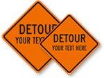 Custom Detour Signs