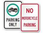 Motorcycle Parking Signs