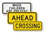 Schools and Crosswalks Supplemental Signs