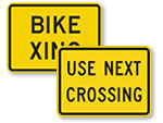 Supplemental Crossing Signs