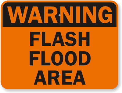 flood warning sign flash area signs orange road gif flooded floods signage legend shape smartsign amazon roadtrafficsigns