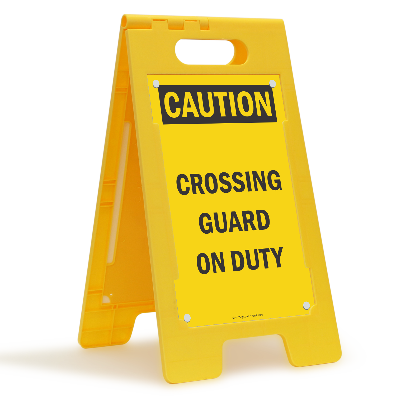 Crossing Guard On Duty Sign Caution Standing Floor Sign Sku Sf 0321