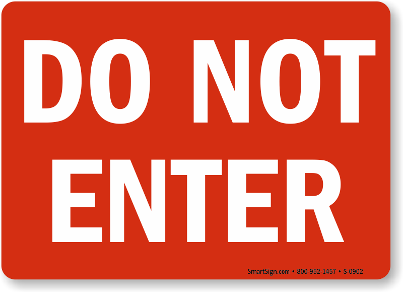 Do Not Enter Signs Free Pdf