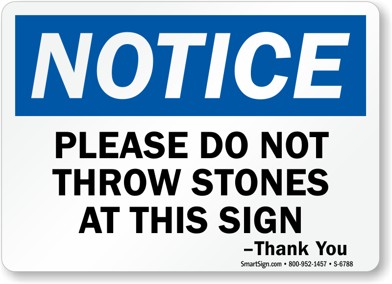 Funny Safety Designs for Signs & Labels Quick Shipping