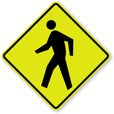 Pedestrian Crossing Signs  Ped Xing