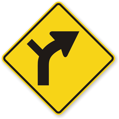 Right Curve and Side Road: Right Curve and Side Road