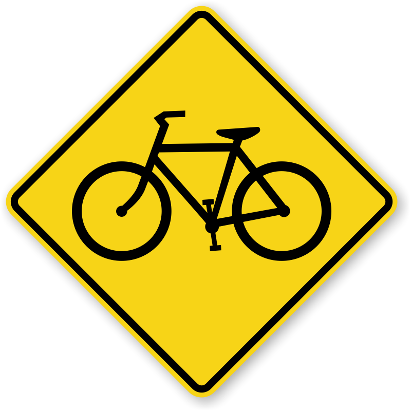 bicycle traffic sign x w11 1