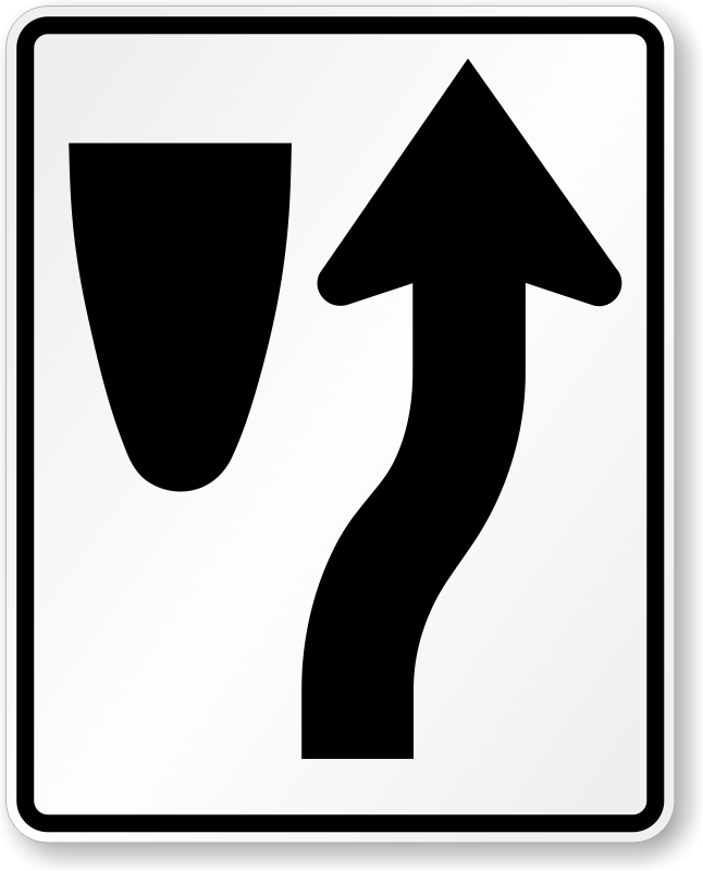 Keep Right Symbol Sign - R4-7, SKU: X-R4-7