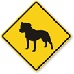 Bull Terrier Symbol Guard Dog Sign