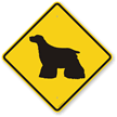Cocker Spaniel Symbol Guard Dog Sign