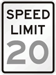 Custom Speed Limit 24 in. x 30 in. Parking Sign