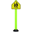 School Crossing Sign On Fixed Sign Base