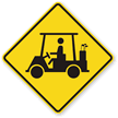 Golf Cart Symbol - Traffic Sign