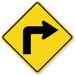Right Turn Symbol - Traffic Sign