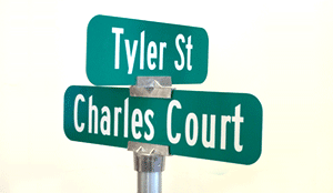 Civic Reflective Street Sign Civic Reflective Street Sign