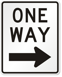 One-Way signs in 2000