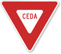 Ceda; A Spanish yield sign