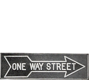 One-Way Street signs