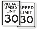 30 MPH Signs