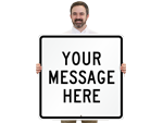 Custom Square Shaped Metal Signs
