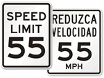 55 Speed Limit Signs