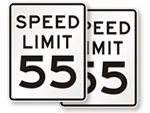 55 Speed Limit Signs