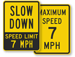 7 MPH Signs