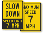 Speed Limit 4 Sign, Slow Down Sign , SKU: K-6698