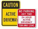 Active Driveway Signs