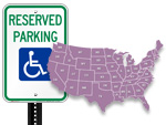 ADA Handicap Parking Signs by State
