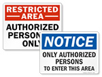OSHA Authorized Personnel Only