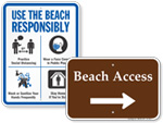 Beach Property Signs