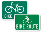 Bike Route Signs