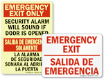 Bilingual Exit Signs