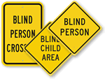 Blind Person Signs