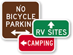 Campground Directional Signs