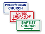 Church Directional Signs