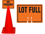 Pre Notched Cone Topper Signs