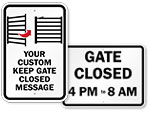 Custom Gate Signs