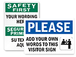 Custom Safety Slogan Signs
