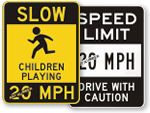 Custom Speed Limit Signs