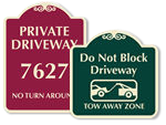 Designer Driveway Signs