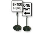 Directional Signs on a Stand