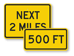 Distance Road Signs