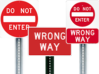 Do Not Enter Signs
