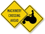Farm Machinery Crossing Signs