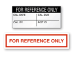 For Reference Only Labels