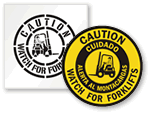 Forklift Floor Signs