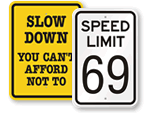 Funny Speed Limit Signs